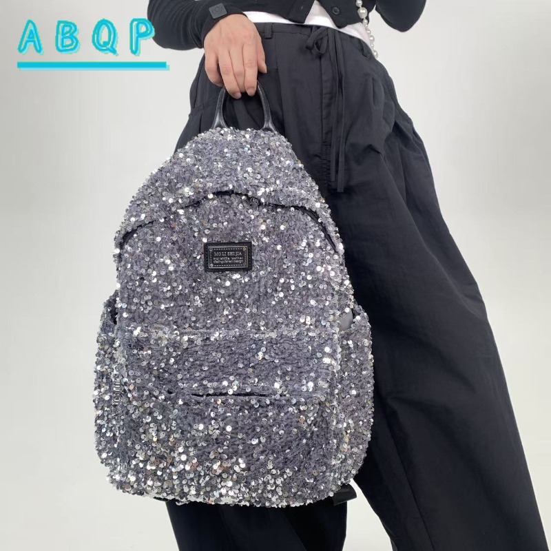 Travel Accessories Luxury Brands - Yeni Kadın Payetli Sırt Çantası Lüks