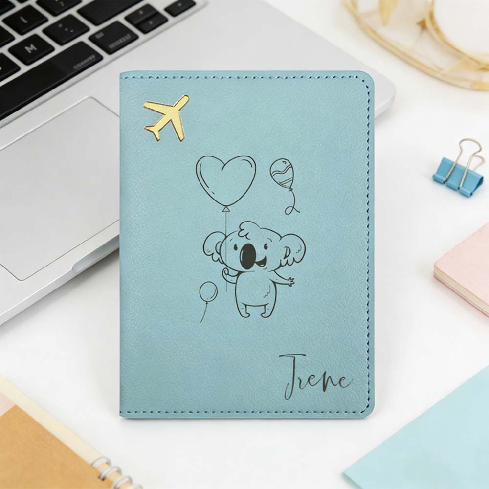 Travel Accessories Meaning - 1 adet Kişiselleştirilmiş İsimli Pasaport Kapağı