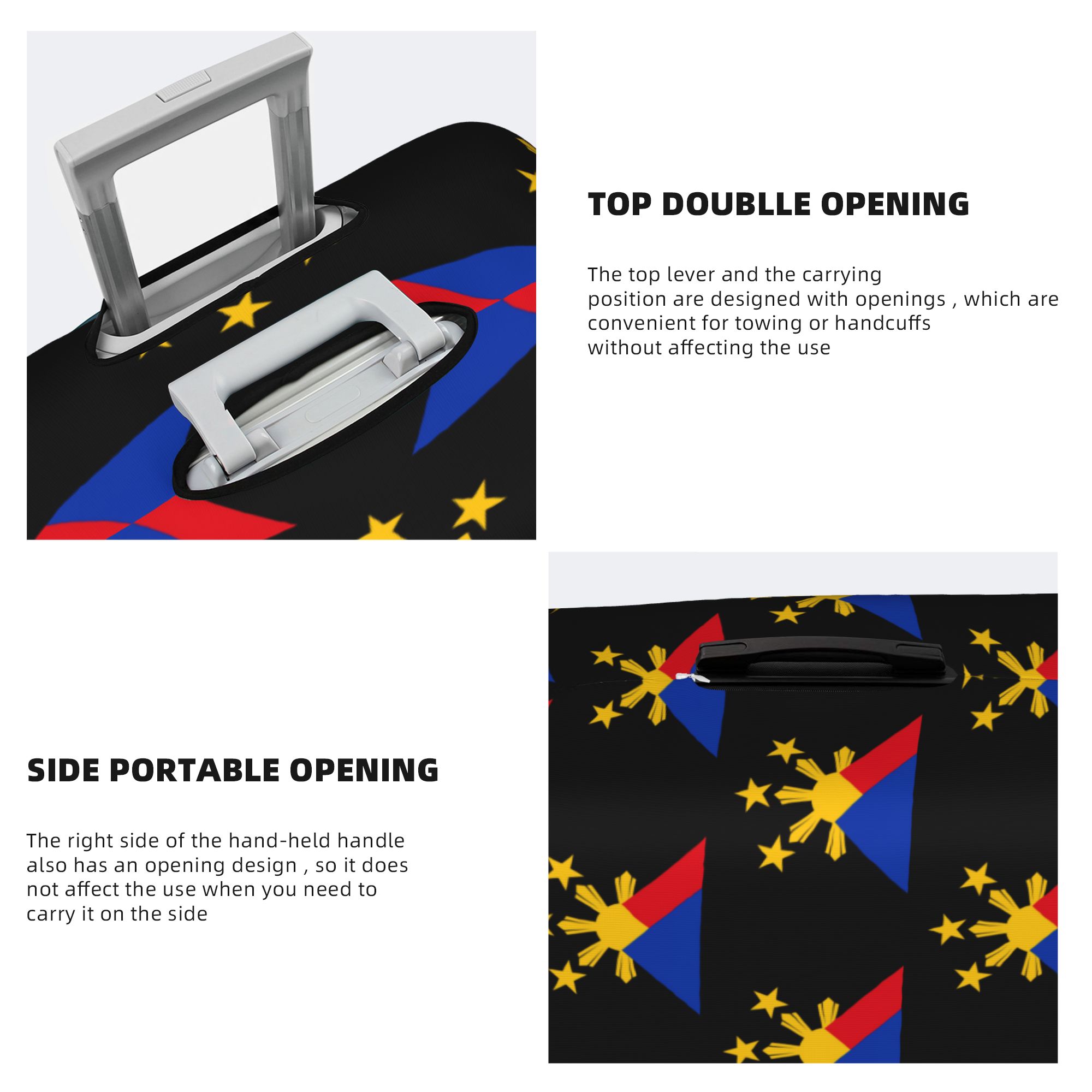 Filipin Bayrağı Manzara Bagaj  - Travel Accessories Philippines incelemesi ve fiyatı