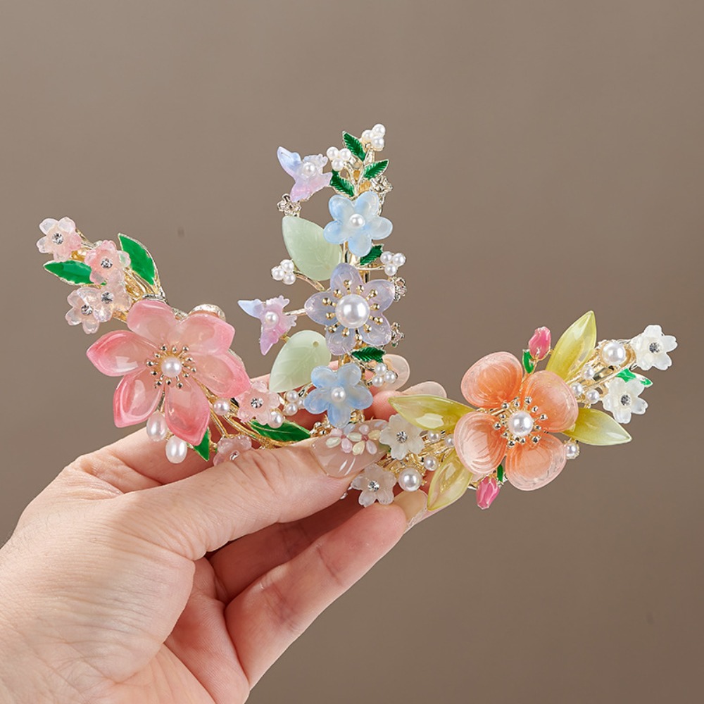 Çin tarzı çiçek inci bahar saç - Travel Hair Accessories incelemesi ve fiyatı