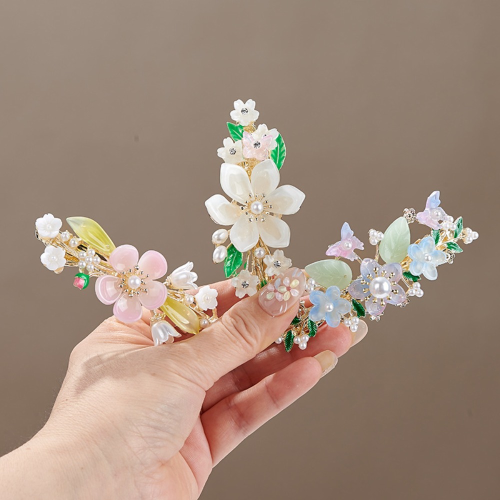 Çin tarzı çiçek inci bahar saç - Travel Hair Accessories incelemesi ve fiyatı