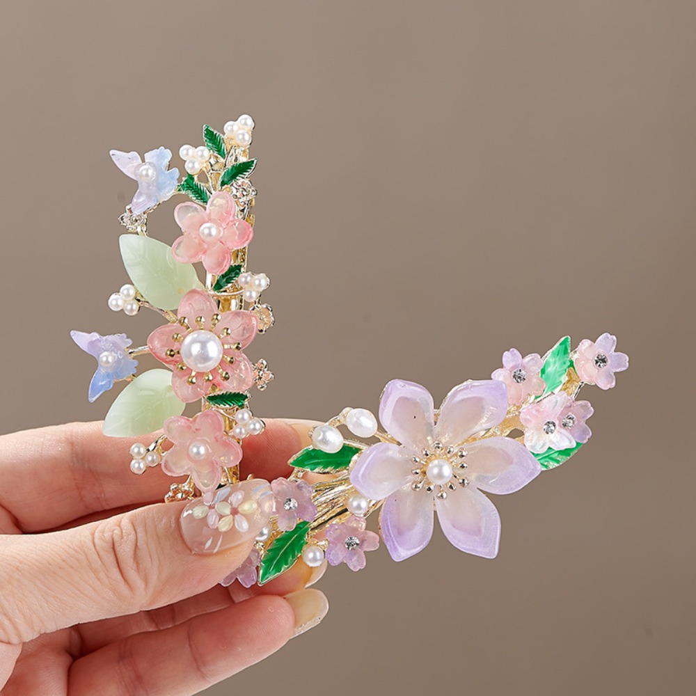 Çin tarzı çiçek inci bahar saç - Travel Hair Accessories incelemesi ve fiyatı