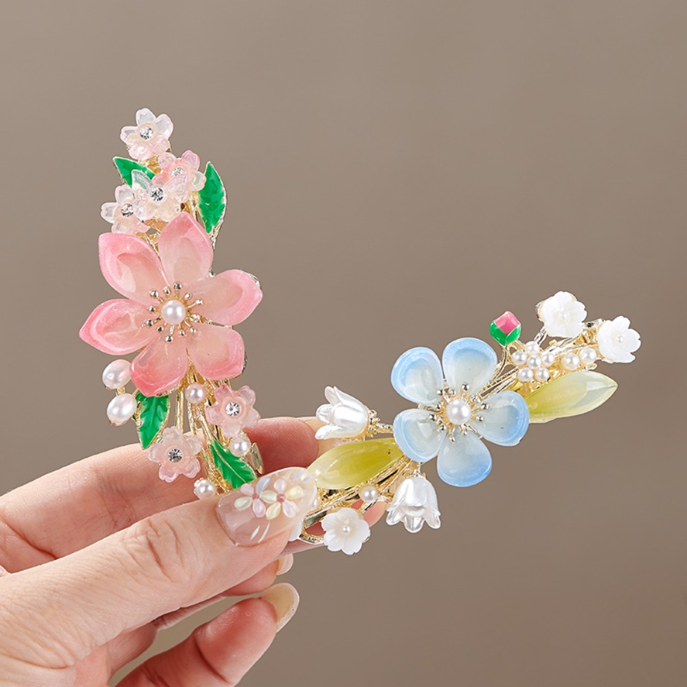 Çin tarzı çiçek inci bahar saç - Travel Hair Accessories incelemesi ve fiyatı