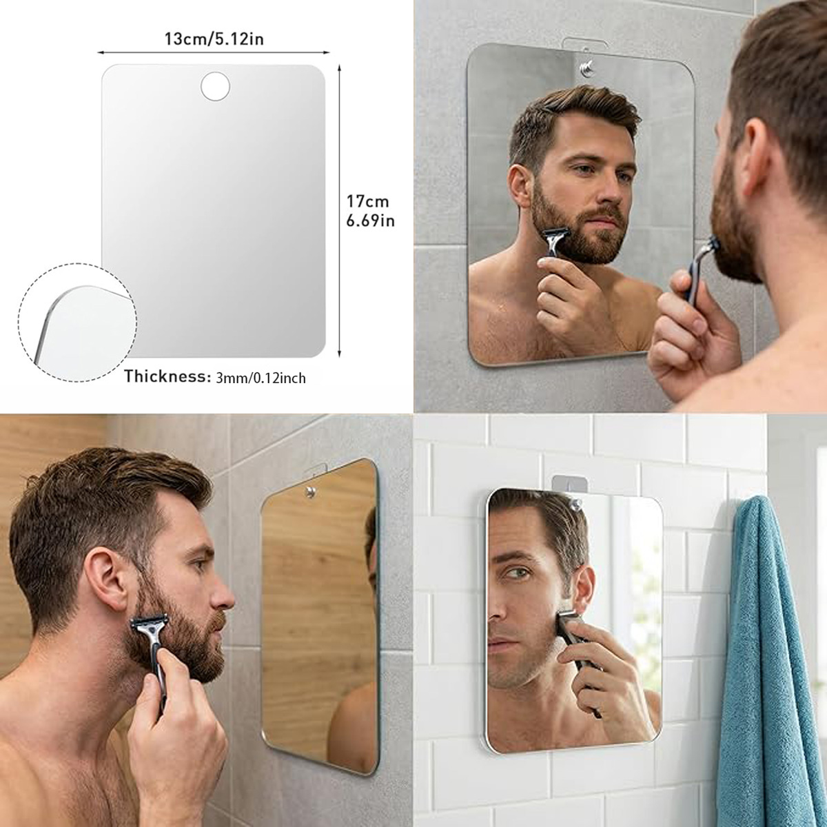 Akrilik Sissiz Ayna Seti Kanca - Travel Accessories Needed incelemesi ve fiyatı